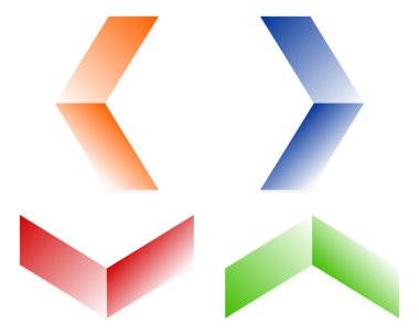 renk ok simge kümesi