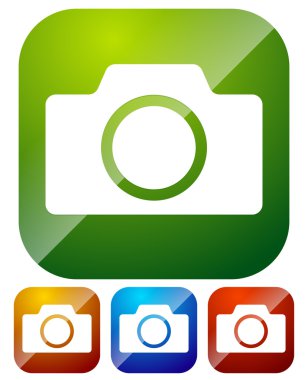 Fotoğraf kamera Icons set