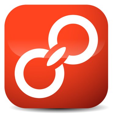 zincir bağlantıları simgesini yuvarlak