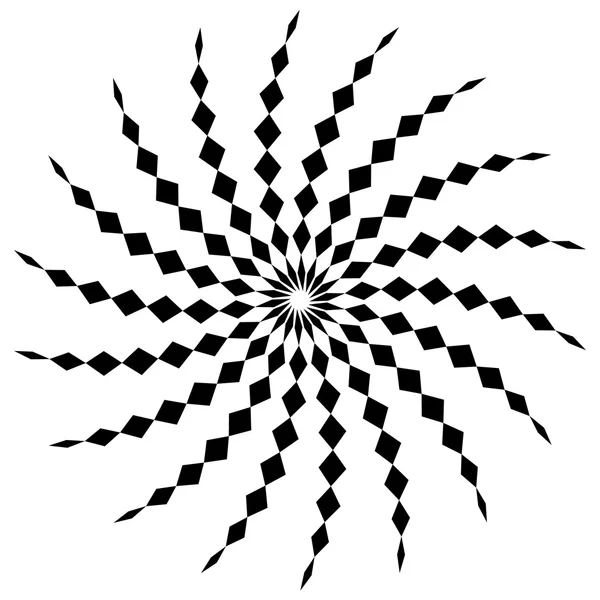 Forme abstraite en spirale — Image vectorielle