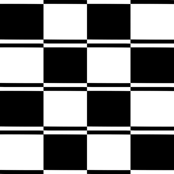 Abstracte minimale geruit zwart-wit patroon — Stockvector