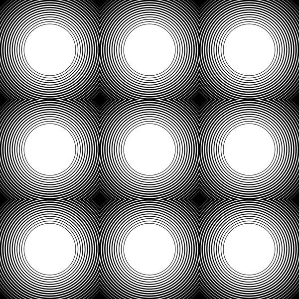 Cercle radial motif monochrome — Image vectorielle