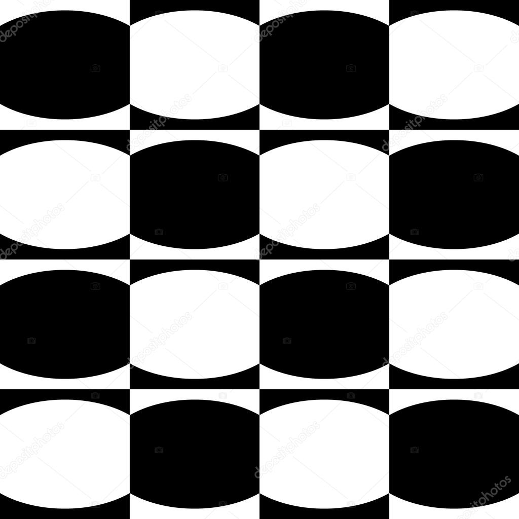 mosaic of oval shapes pattern