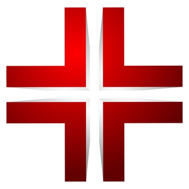 3D çift çapraz simgesi