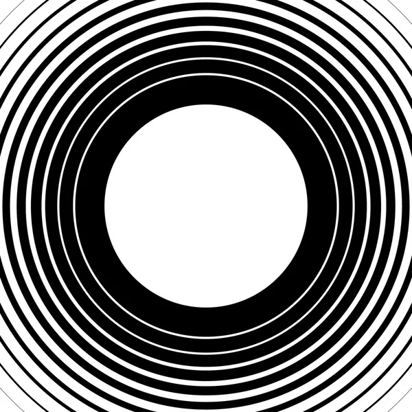 Cercles concentriques, anneaux fond abstrait — Image vectorielle