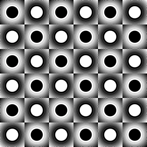 Cercles concentriques, anneaux motif abstrait — Image vectorielle