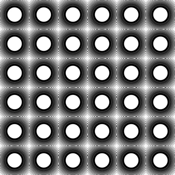 Konzentrische Kreise, Ringe abstraktes Muster — Stockvektor