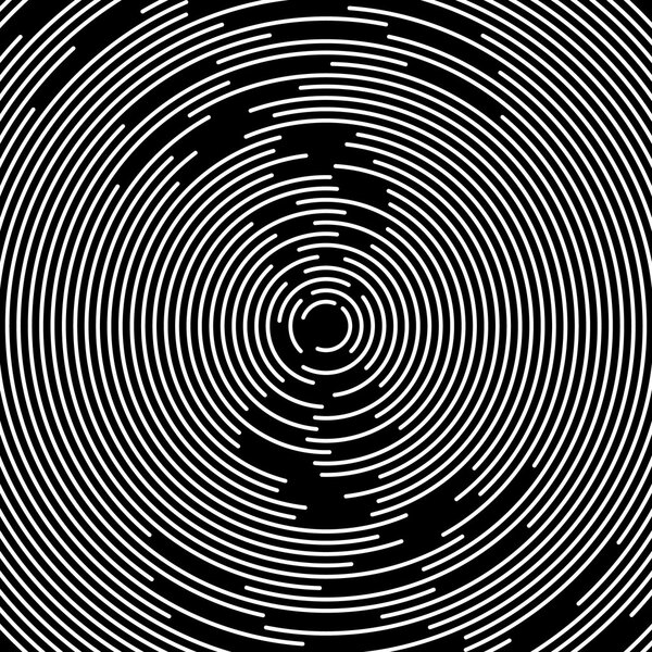 Concentric circles abstract element.