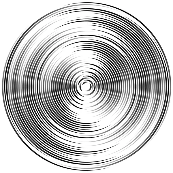Concentrische cirkels abstracte element. — Stockvector