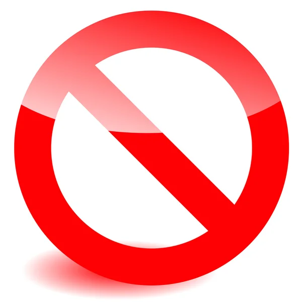 Запрет, знак ограничения — стоковый вектор