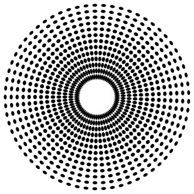 Noktalı Radyal soyut öğe