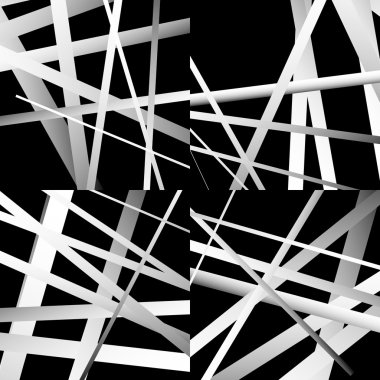 Soyut kesişen çizgiler deseni kümesi.