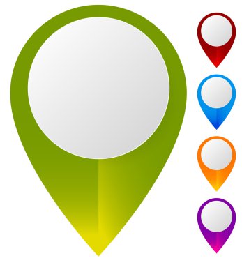 Harita işareti, set pin