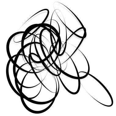 random circles abstract element clipart