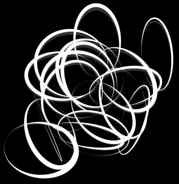 rasgele daireler soyut öğe