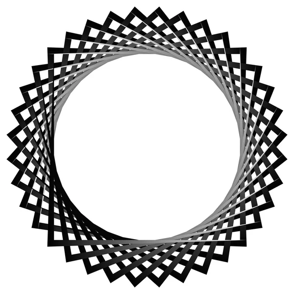 Elemento circular, giratorio abstracto . — Vector de stock