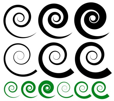 Spiral şekiller kümesi