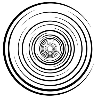 Abstract circular, spiral clipart