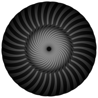 Dairesel soyut, döner şekliyle