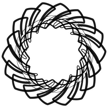 soyut kesişen çizgiler öğesi