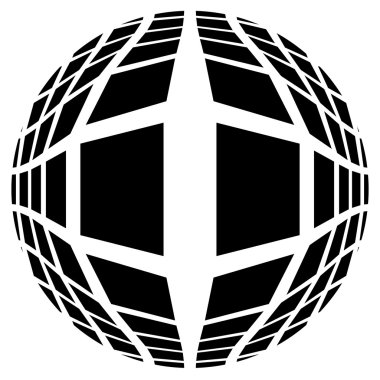 Soyut küresel kareler öğesi