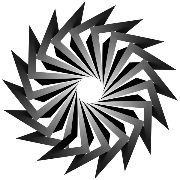 螺旋状、twirly 図形を抽象化します。 — ストックベクタ