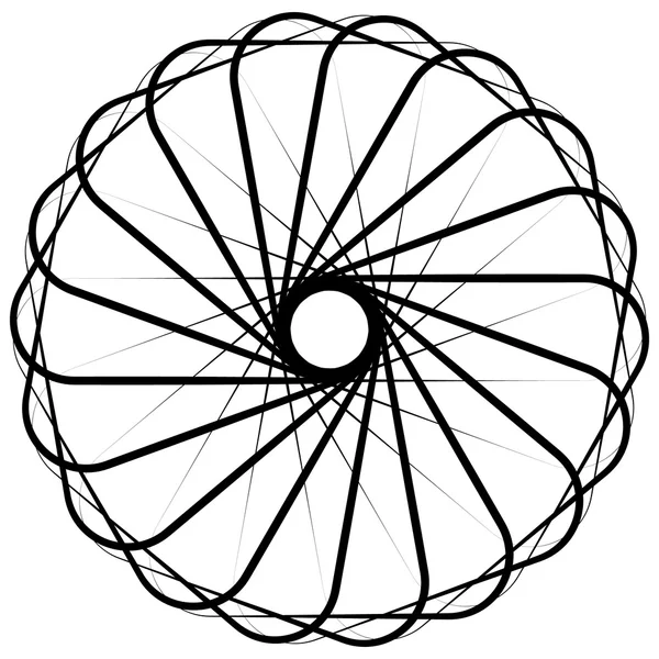 Abstrakt kreisrund, spiralförmig — Stockvektor