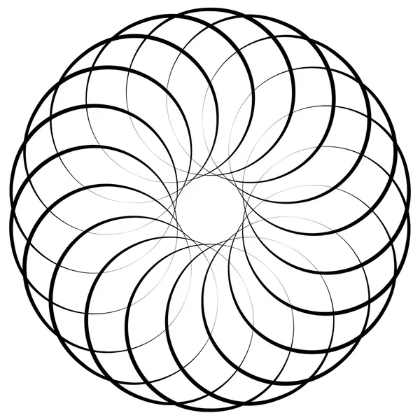 Abstrakt cirkulär spiral element — Stock vektor