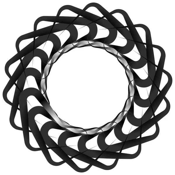 Abstrato em espiral, forma giratória — Vetor de Stock