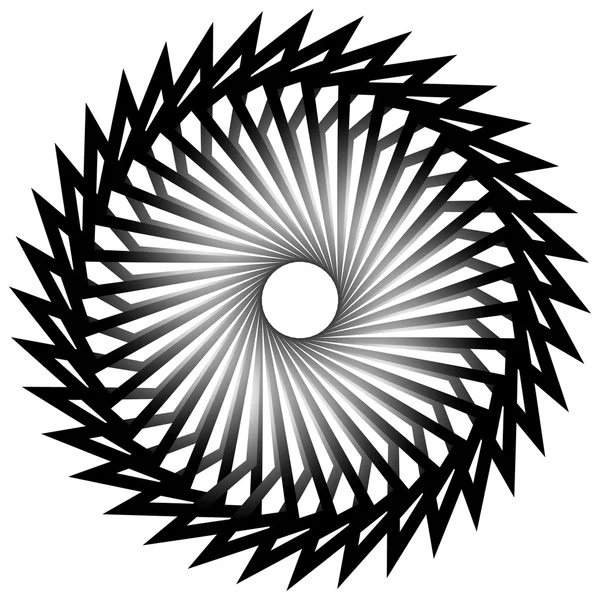 Abstrakte spiralförmige, wirbelige Form — Stockvektor