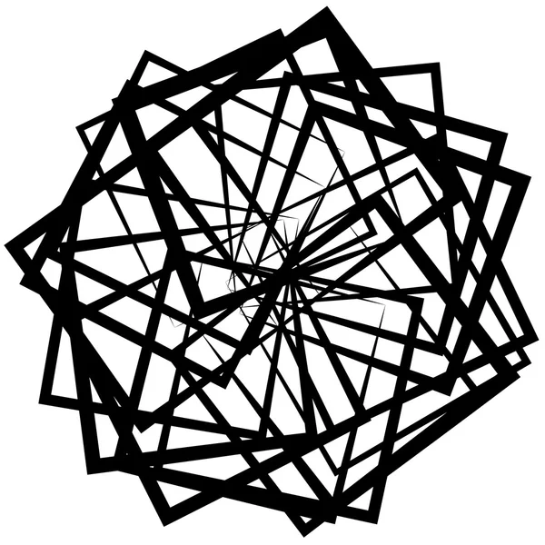 Abstracte roterende pleinen element — Stockvector