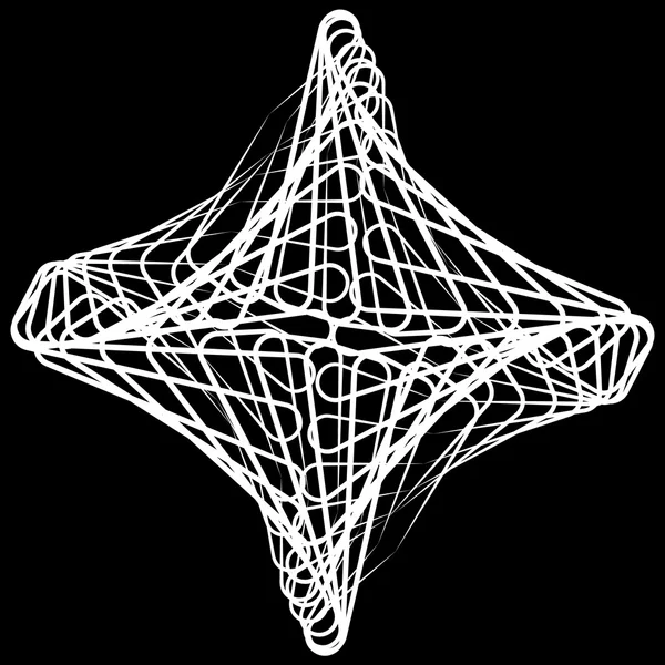 Abstracte kruisende lijnen element — Stockvector