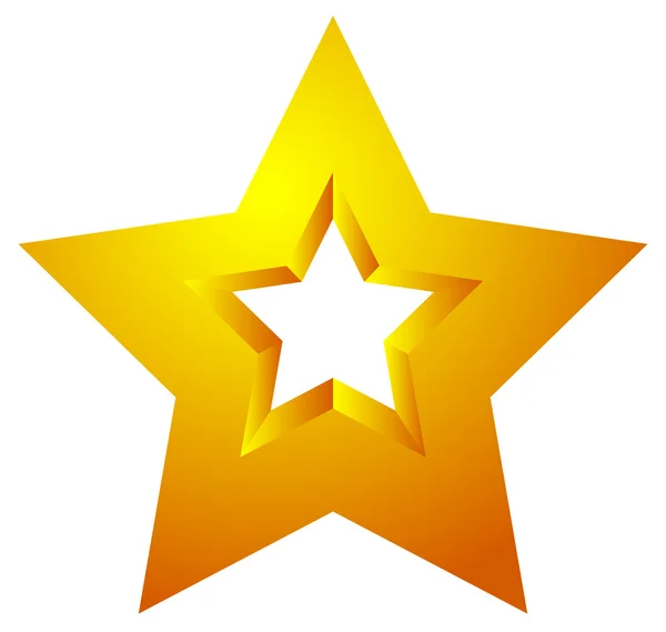Tvar hvězdy symbol — Stockový vektor