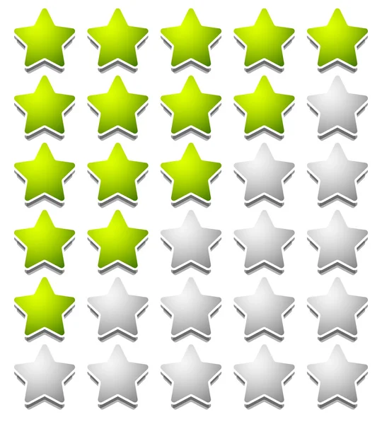 Star rating templates set — Stock Vector