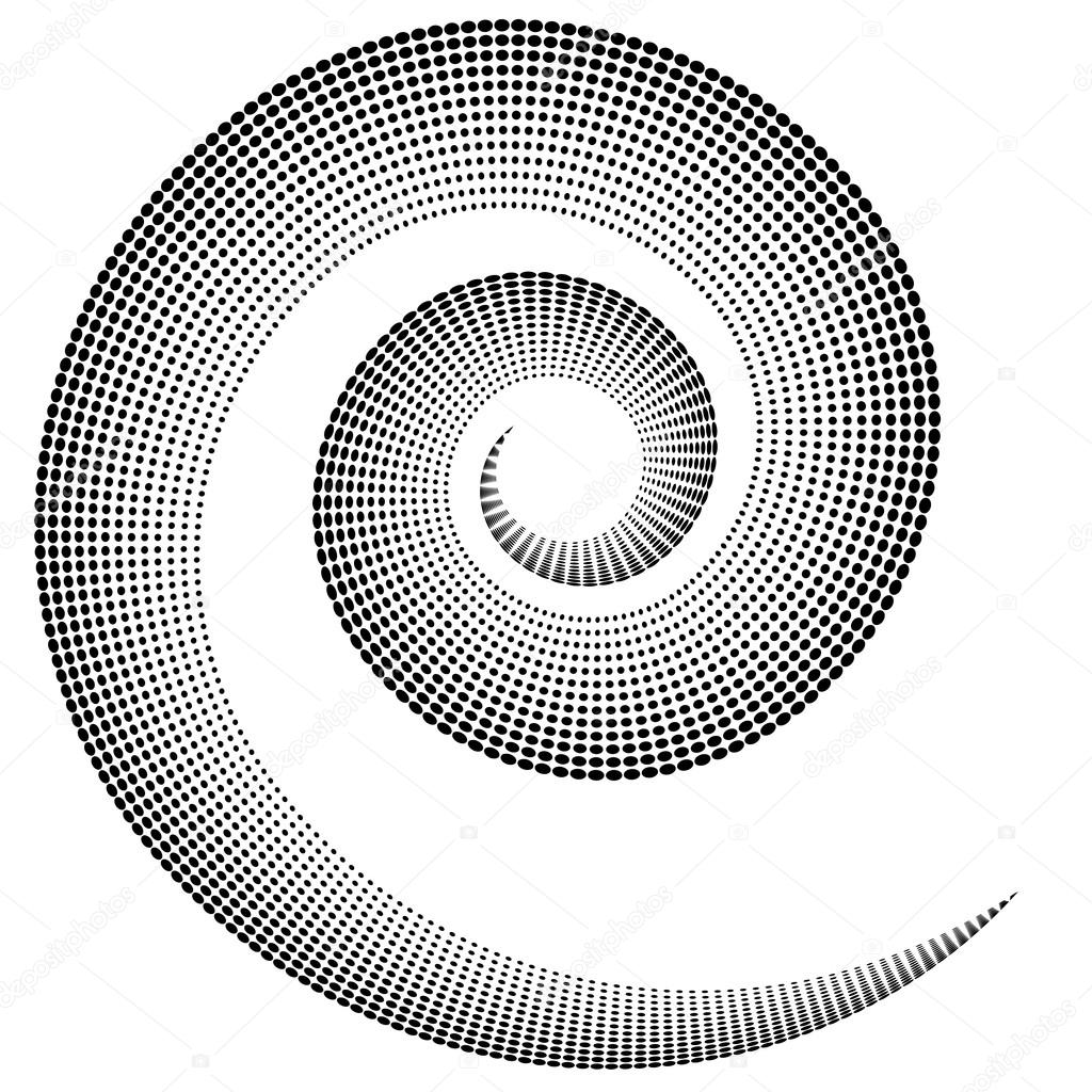 Spiral shape abstract element.