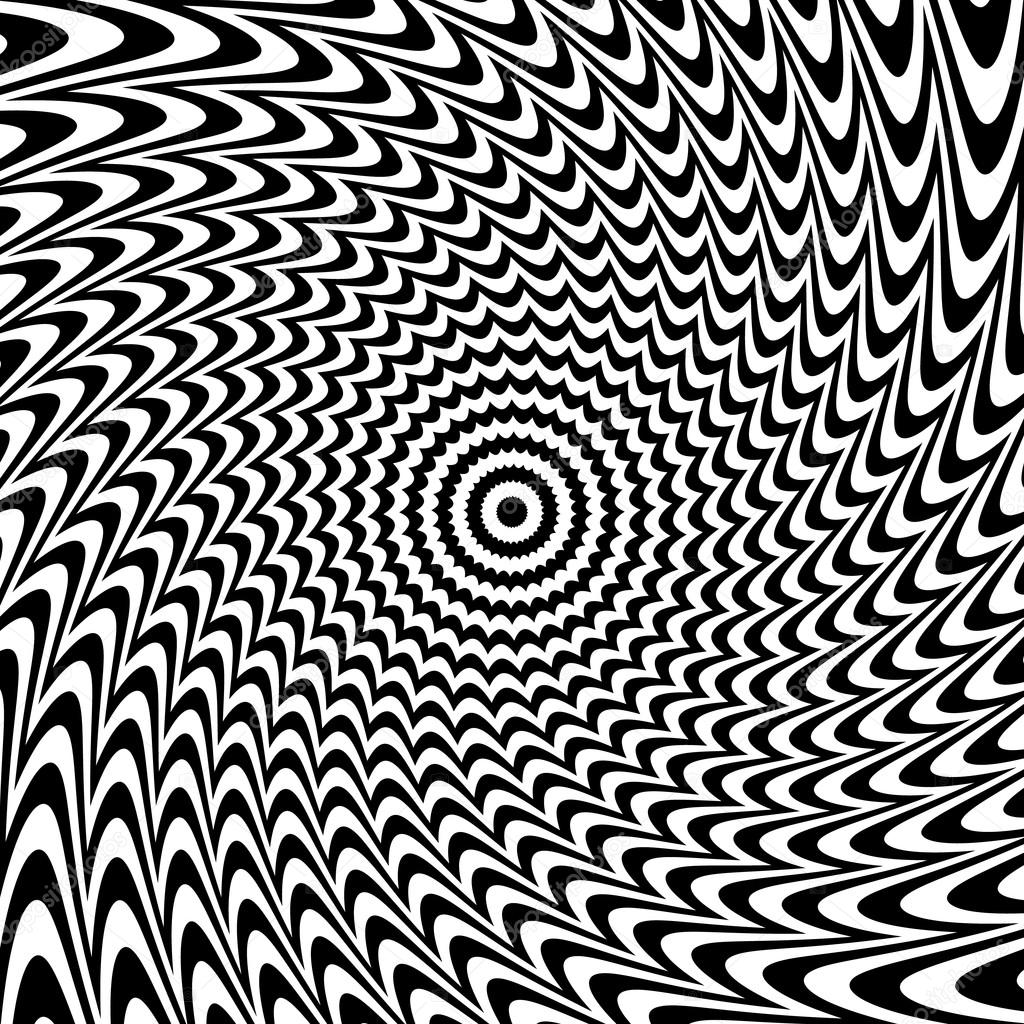 black and white spiral lines background