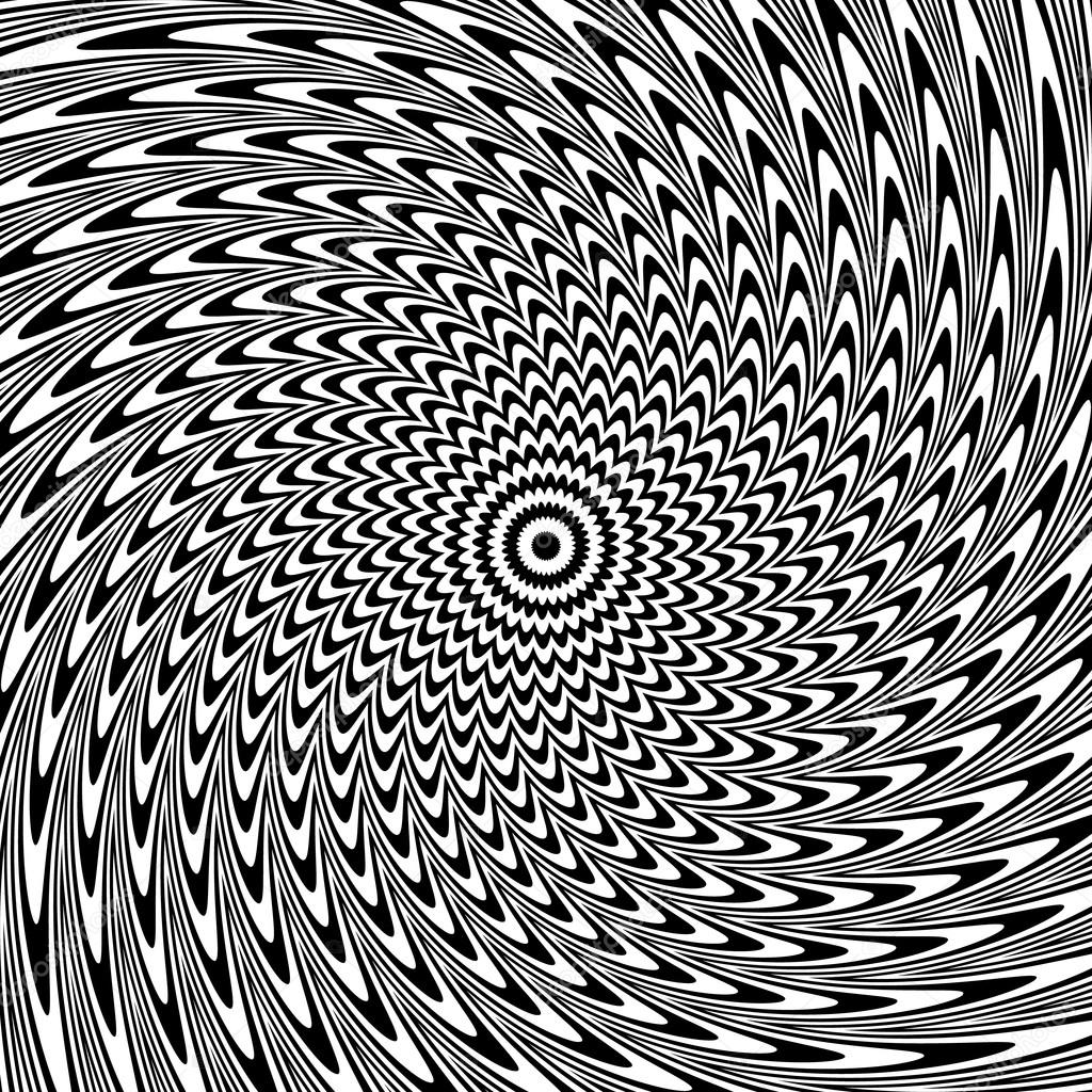 black and white spiral lines background