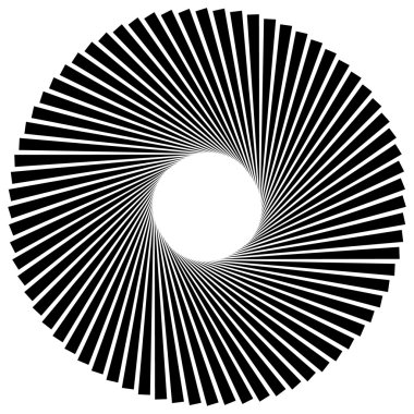 Radyal sarmal çizgiler öğesi