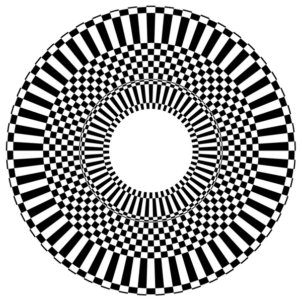 Абстрактный радиальный круговой элемент — стоковый вектор