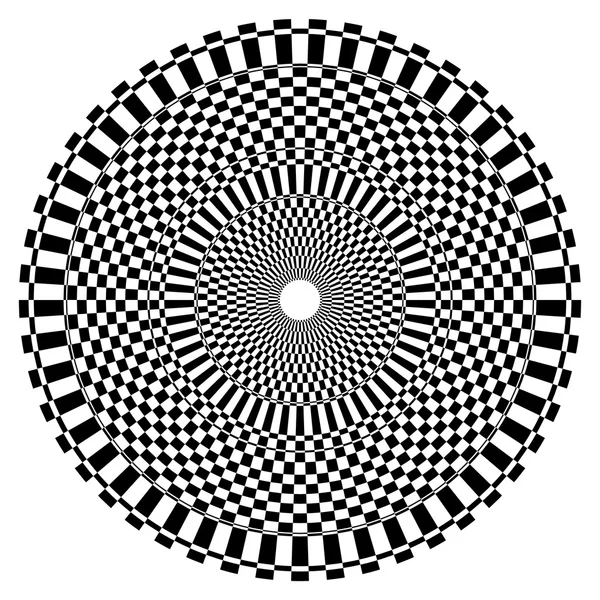 Elemento circular radial abstrato — Vetor de Stock
