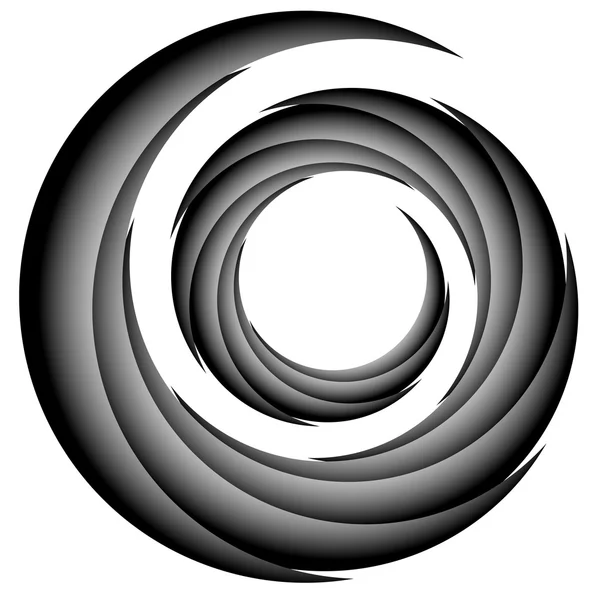 Абстрактный спиральный, спиральный элемент — стоковый вектор