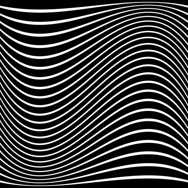 抽象的扭曲的线条图案 — 图库矢量图片