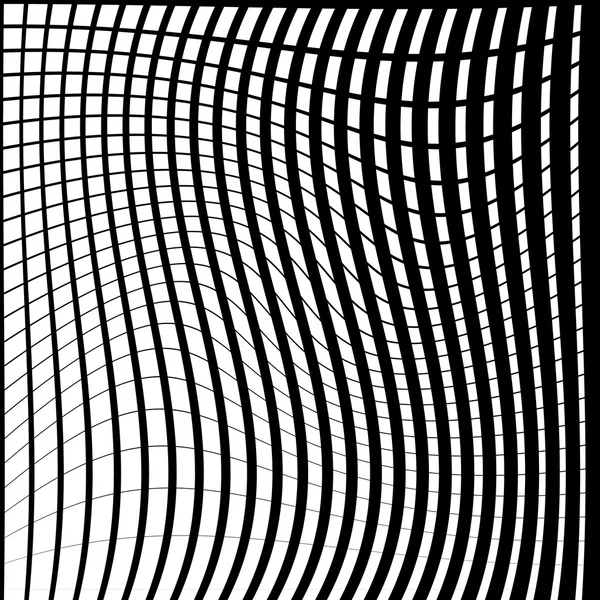 Schéma abstrait des lignes déformées — Image vectorielle