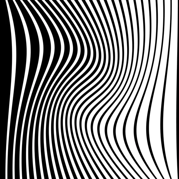 Schéma abstrait des lignes déformées — Image vectorielle