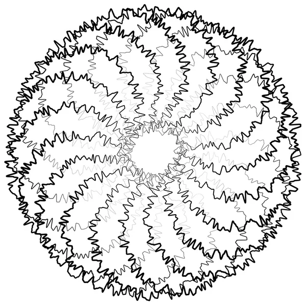 Elemento astratto circolare a spirale — Vettoriale Stock