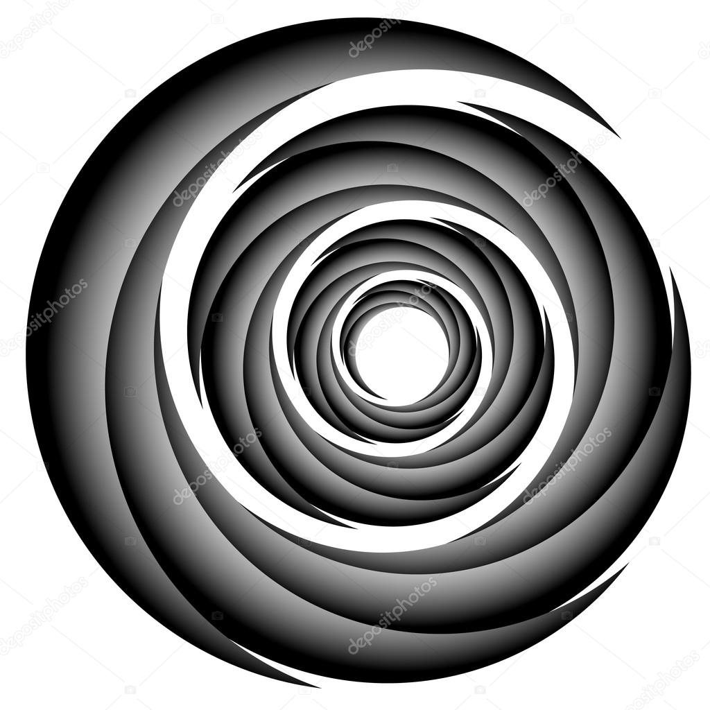 Abstract spiral, twirl element