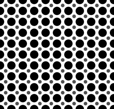 siyah beyaz puantiyeli desen