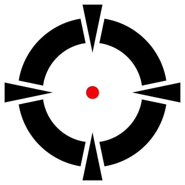 Red Crosshair, reticle — Stock Vector © vectorguy #67113643