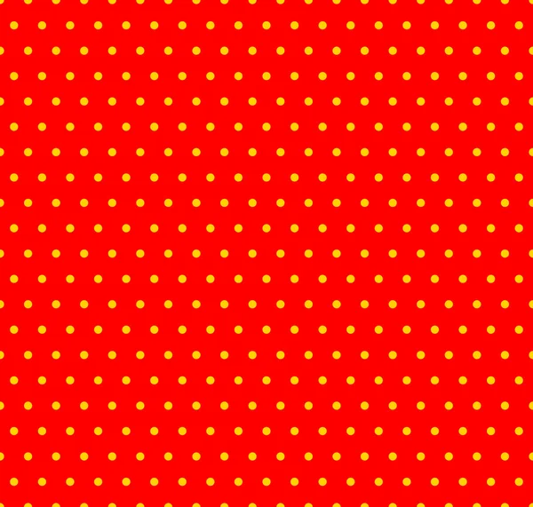 Patrón punteado amarillo y rojo . — Vector de stock