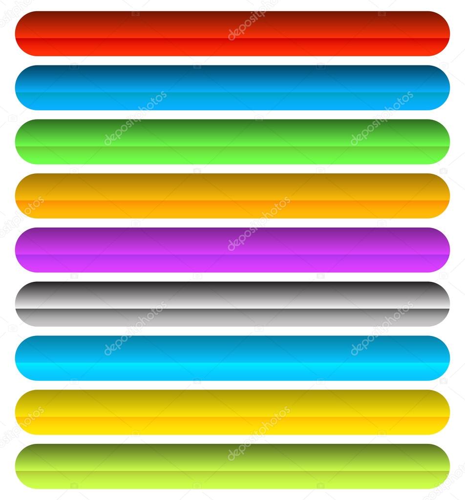 set of button banners background